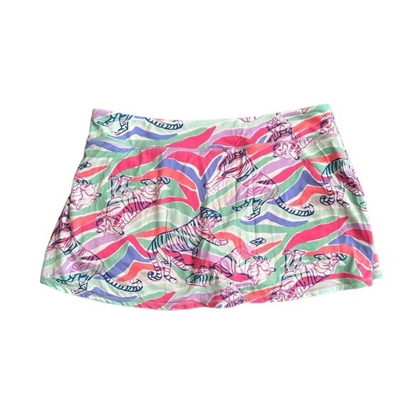 Lilly Pulitzer Size XL Sandstripe Tiger Skirt Skort Luxletic Rare Unicorn - Picture 2 of 7